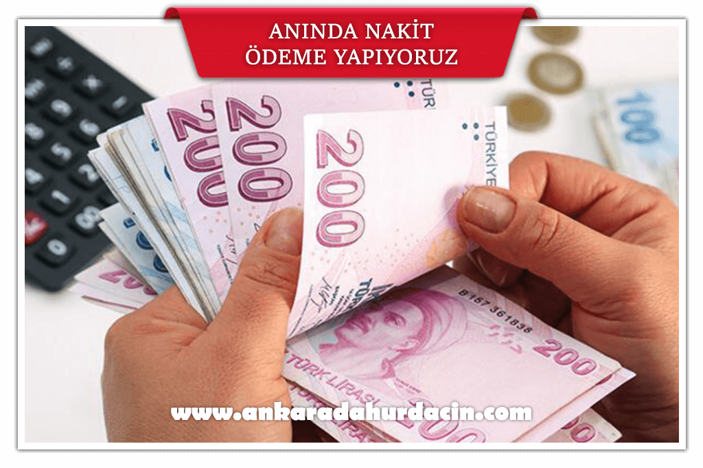 Nakit Ödeme ile hurda satın alıyoruz.